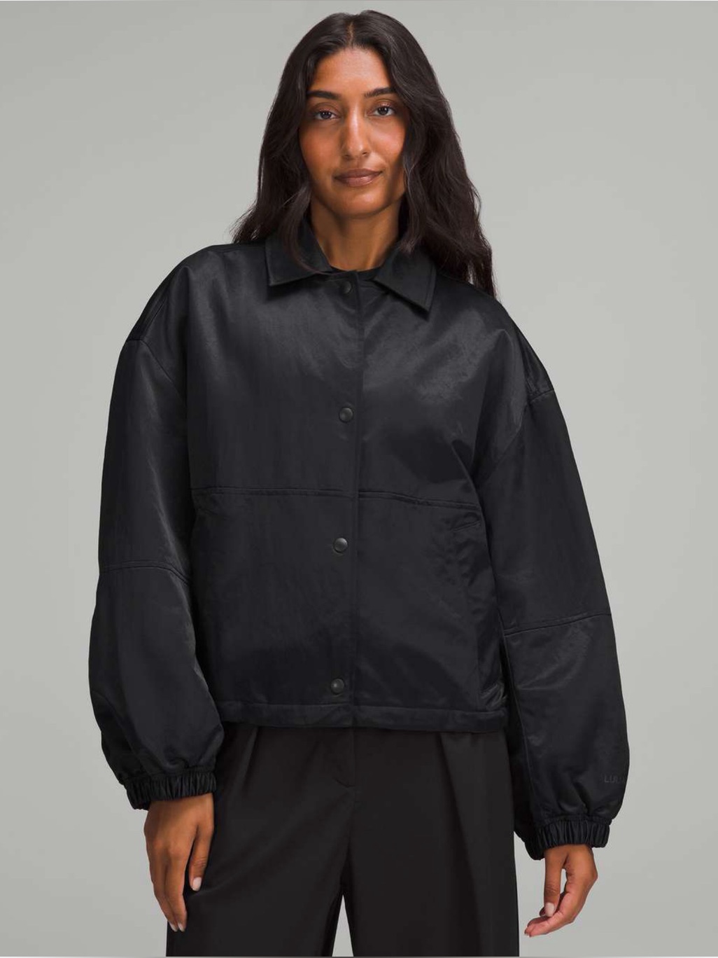 Lululemon Cropped Coachs Jacket In Black